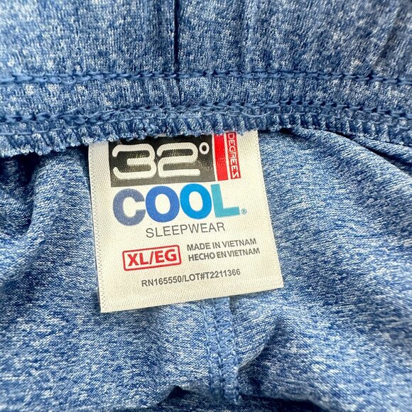 NEW! Mens 32 Degrees Cool Nightwear PJ Pants Blue XL Soft Comfy Drawstring $36 - Picture 3 of 12